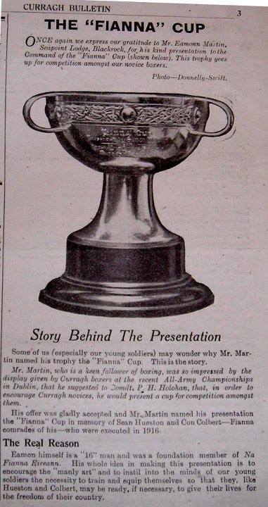 The 'Fianna' boxing cup.